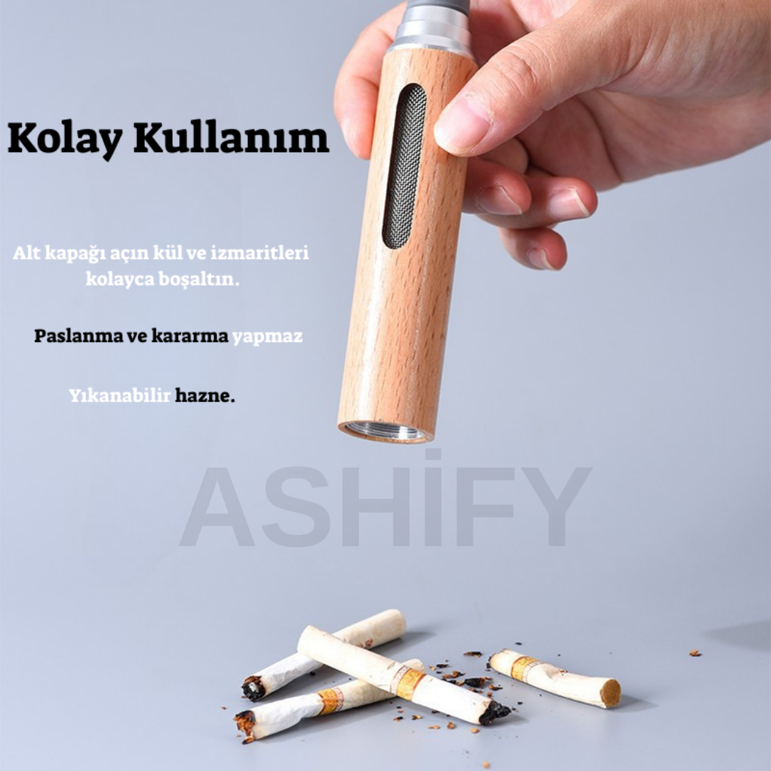 Ashify™ Akıllı Araç Küllüğü – Kül Dökmez ve Koku Önler