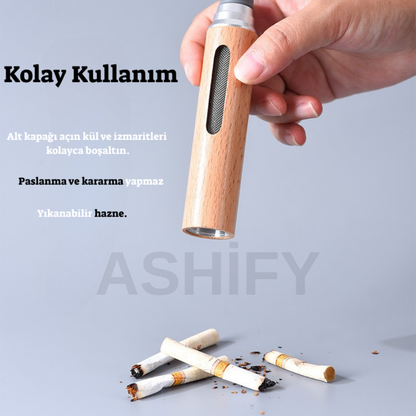 Ashify™ Sigara Küllüğü | Rüzgâr Geçirmez • Kül Dökmez • Şık Tasarım